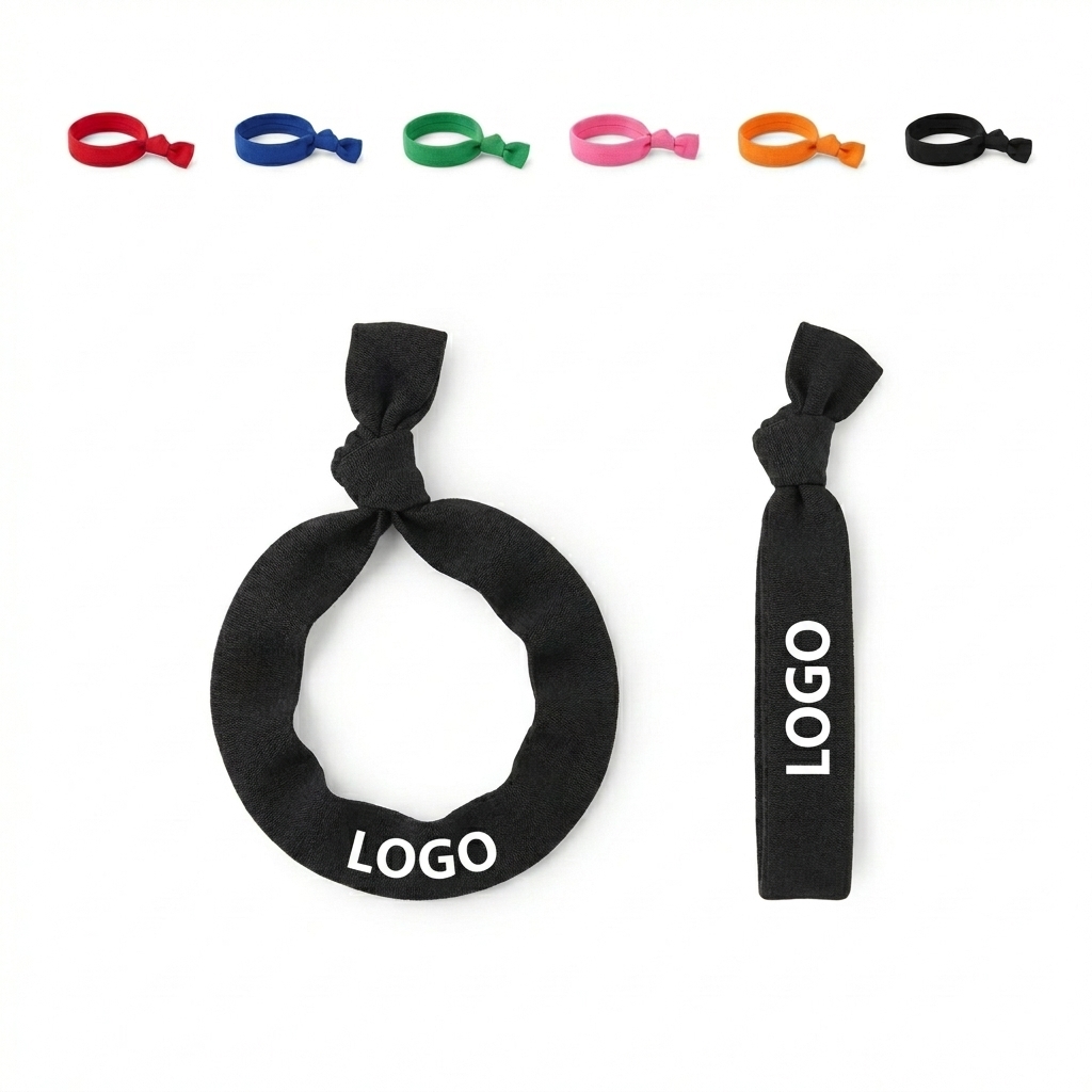 Snag-Free No-Pull Hair Bands for Kids - 8-Piece Soft Elastic Set (6 Colors + 2 Black)