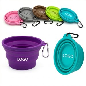 Collapsible Silicone Travel Dog Bowl for Large Breeds - Eco-Friendly, Dishwasher Safe